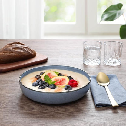 E-far Pasta Bowls Set of 4, 35oz Large Salad Bowls - Image 5