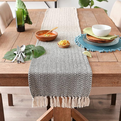 DII Woven Basic Tabletop Collection, Chevron Table Runner - Image 4