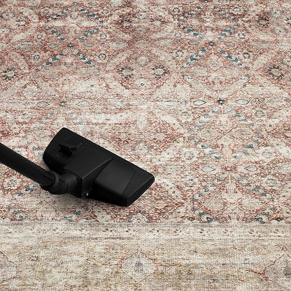 Keen Home Design 9x12 Rug - Machine Washable Area Rug with Non-Slip Backing, Ideal for Living Room, Dining Room, Bedroom - Vintage, Easy Clean, Durable, Low Pile - (9' x 12')