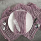 Efavormart 5 Pack 24"x19" Violet Amethyst Matte Gauze Cheesecloth Napkins by efavormart