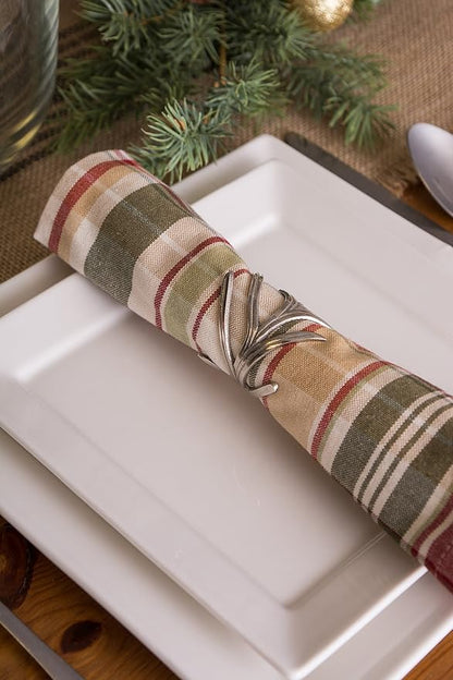 DII Decorative Assorted Silver Napkin Ring Set, One Size - Image 5