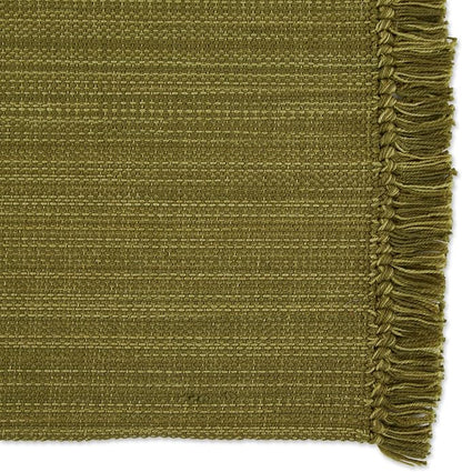 DII Variegated Tabletop Collection, Placemat Set3x19, Olive Green, 6 Piece - Image 2