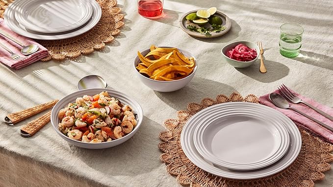 Le Creuset Stoneware Set of 4 Pasta Bowls, 8.5" each - Image 6
