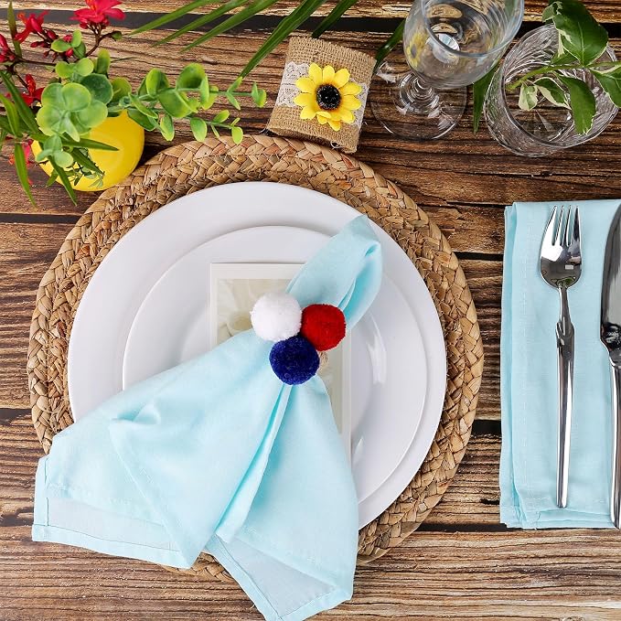 wonlex Patriotic Napkin Ring Holders - Image 5