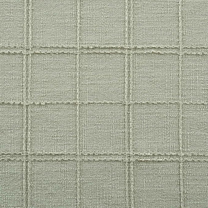 Linen Checked Farmhouse Table Runner, 13x48 Inches Seeding Green | Raised Grid - Image 6