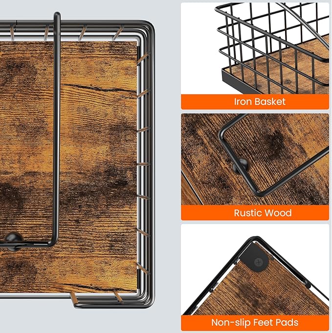 Napkin Holder for Table, Farmhouse Napkin Holders for Paper Napkins, Flat - Image 4