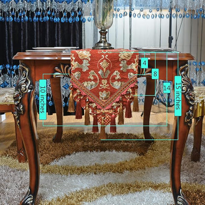 Extra Luxury Velvet Blue Table Runner 72 Inches Long - Image 2