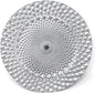 Allgala Heavy Quality Round Charger Plates - 13-Inch Set for Table Decor - Ideal for Weddings, Thanksgiving Parties & Holidays - Peacock Silver (48-Pack)