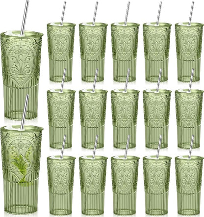 16 Set 20oz Vintage Plastic Tumbler by Unknown