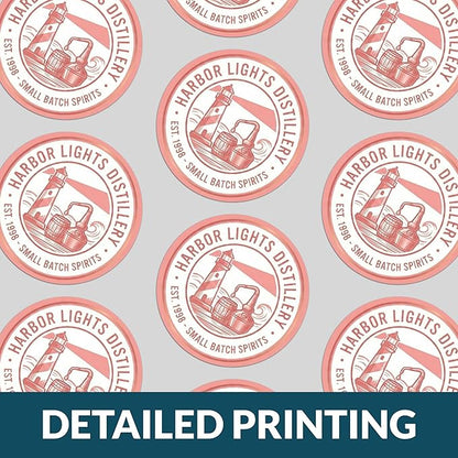 Custom Coasters - Personalized Pulpboard Coasters with Your Own Logo or Photo (10-1000 Pack) (4 inch Round)