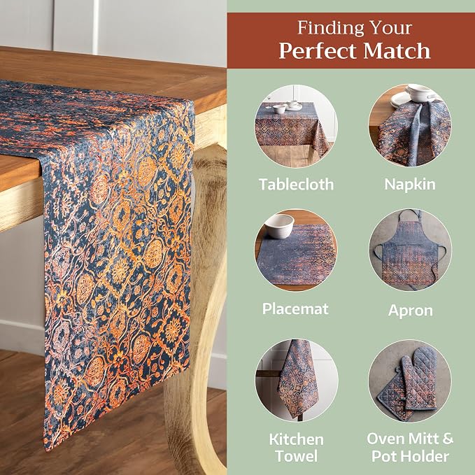 Maison d' Hermine Table Runner 100% Cotton 14.50" x 108" | Table Runners 108 - Image 6