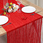 1 Pack Cheesecloth Table Runner 10Ft Christmas Gauze Boho Table Runners by Home