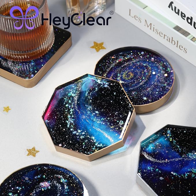 HeyClear Coaster Resin Molds Silicone - Image 2