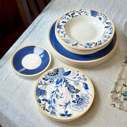 24-Piece Bone China Dinnerware Set in Gift Box, Service - Image 4