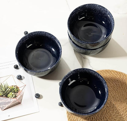 S&Q'S CERAMICS Bowl Set of 4, 36 Ounce Kitchen Bowls - Image 5