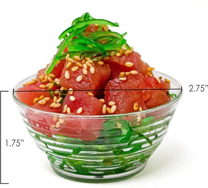 600 Pack 3 oz. Asian-Style Clear Mini Dessert Cups| Party Cups for Appetizer Bowls and Disposable Dessert Bowls | Mini Dessert Cup for Fancy Shooter Cups | CMJJ