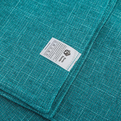 Kevin Textile Set of 4 Placemats Heat Resistant Dining Table Place Mats Kitchen Table Mats, Peacock Blue, 13"x19"