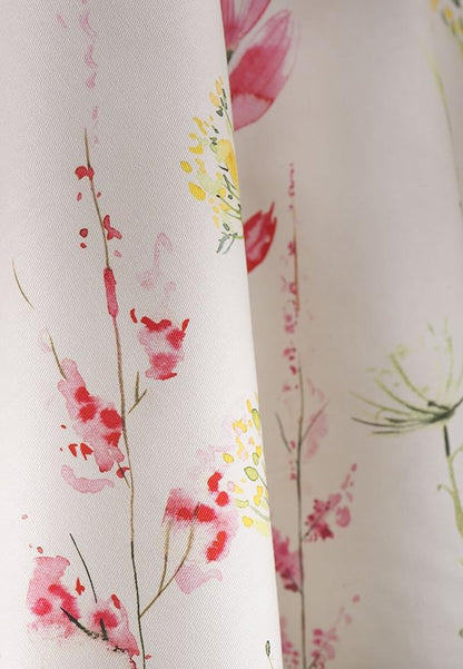 Maison d' Hermine Table Cloth Round Table 100% Cotton 63 Round Inches Tablecloth Reusable Decorative for Dining Room Farmhouse Home Valentines Day Decorations Spring Summer - Botanical Fresh