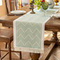 14x72 Geometric Table Runner Waterproof Boho Dresser Scarf Tassels | Tired of a by UWWGKK