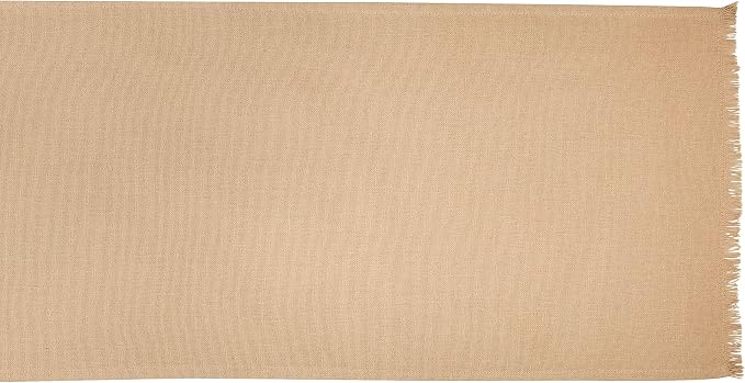 DII Everyday Collection, Fringed Solid Tabletop, Table Runner, Stone Brown - Image 2