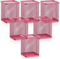 Segarty Pen Cup, 6 Pack Square Dark Pink Pen Holder by Segarty