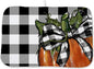 Fall Plaid Dish Drying Mat for Kitchen Counter 18x24 Inch Pumpkin Autumn Dish by Unknown