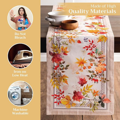 Maison d' Hermine Table Runner 100% Cotton 14.50" x 72" | Table Runners 72 - Image 3