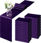 Horbaunal 12 Pack Purple Satin Table Runner 12 x 108 Inch | Smooth Table Runners by Horbaunal