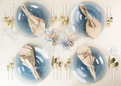PLASTICPRO 32 Piece Combo Plates Set includes 16-7'' inch Plates & 16-10'' inch - Image 5
