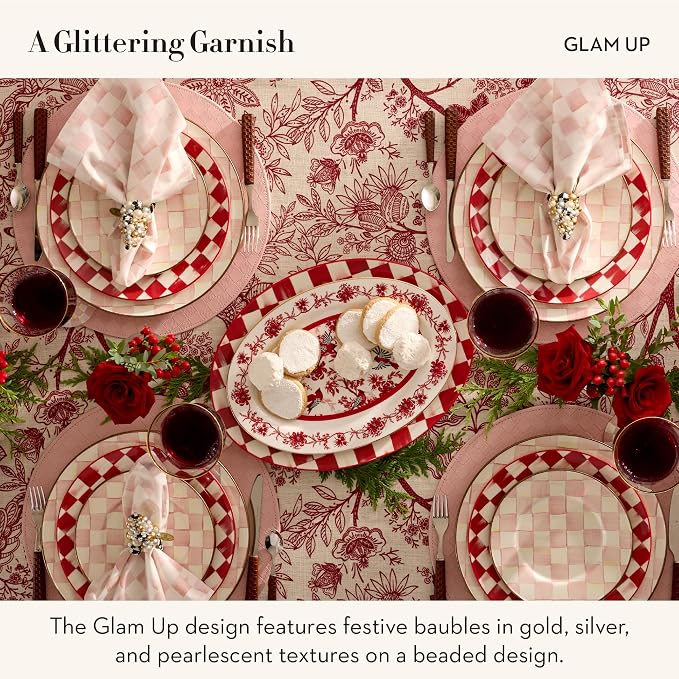 MACKENZIE-CHILDS Set of 4 Napkin Rings, Decorative Napkin-Holder Rings - Image 3