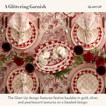 MACKENZIE-CHILDS Set of 4 Napkin Rings, Decorative Napkin-Holder Rings - Image 3