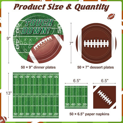 Football Party Supplies Set - Image 2