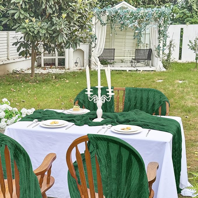 IVAPUPU Emerald Green Table Runner 120 Inch - Image 7