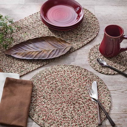 Park Designs Spice Bin Table Runner 15" x 54", Ginger Braided | Cotton | - Image 2