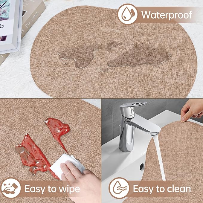 Faux Leather Placemats Set of 6 - Image 5