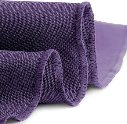 Gee Di Moda Round Tablecloth - 108 Inch Purple Round Table Cloth for 48 to 72 Inch Round Tables - Heavy Duty Washable Fabric - for Buffet Table, Holiday Party, Dinner, Wedding & Baby Shower