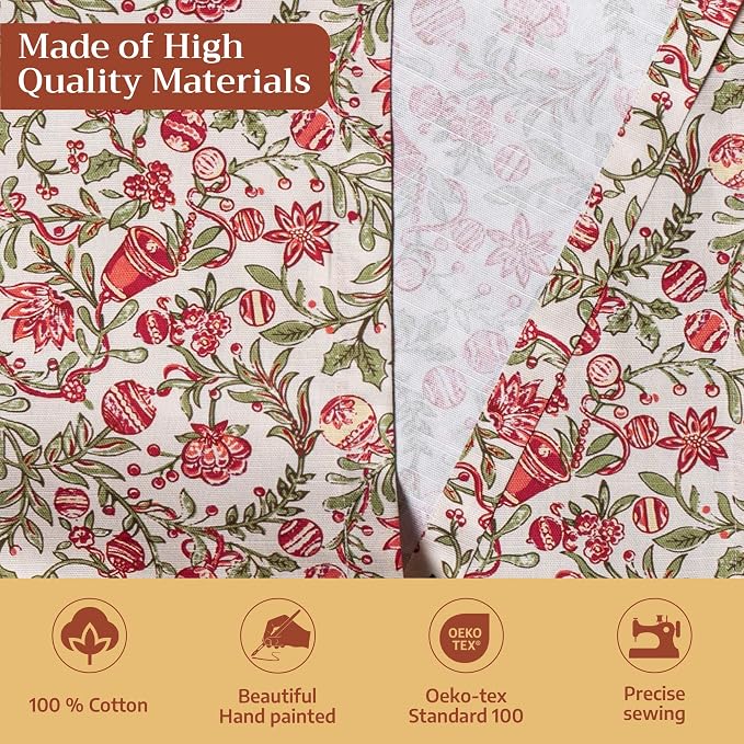 Maison d' Hermine Table Runner 100% Cotton 14.50" x 72" | Table Runners 72 - Image 3