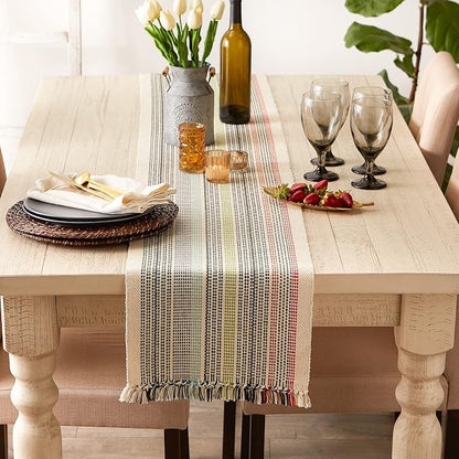 DII Variegated Tabletop Collection, Table Runner, Mediterranean - Image 2