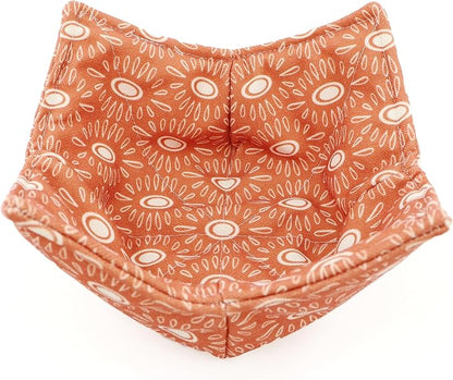 Cotton Microwavable Bowl Cozy, Microwave-Safe Hot Bowl Holders, Soup Bowl Cozy - Image 4