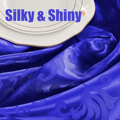 RUDONG M Satin Table Runners, Royal Blue, 12 x 108 Inch, 2 Pack | Long Silky - Image 5
