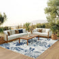 Nourison Home Suncoast Blue 7'10" x 9'10" Area Rug - Easy Clean, Non Shedding, Bed Room, Living Room, Dining Room, Kitchen (8' x 10')