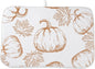 Fall Pumpkin Dish Drying Mat for Kitchen Counter 18x24 Inch Burnt Orange by Unknown