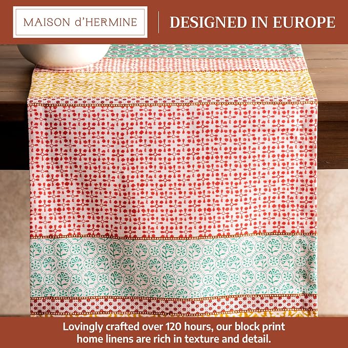Maison d' Hermine Table Runner 100% Cotton 14.50" x 108" | Table Runners 108 - Image 2