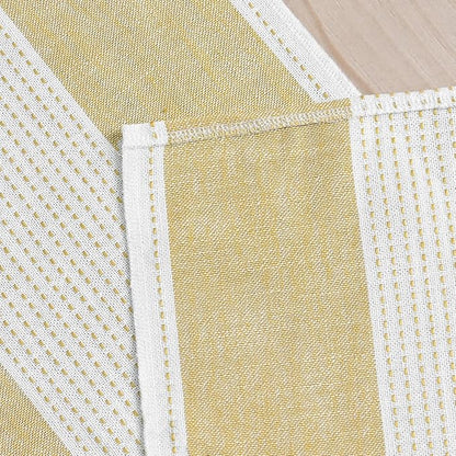 Artoid Mode Light Yellow Farmhouse Rustic Table Runner, Seasonal Macrame Fabric - Image 6