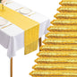 12 Packs 12 X 108 Inch Gold Sequin Table Runner Glitter Dining Table Runner by Fivenl