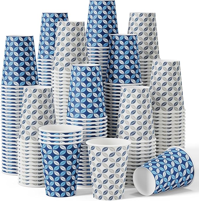 JOLLY CHEF 12 oz 1000 Pack Disposable Coffee Cups | Hot Paper Coffee Cups Bulk by JOLLYCHEF