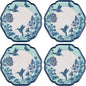 Karma, 8.75 inches Melamine Salad Plates Set of 4, Reusable Dishwasher Safe by KarmaGifts