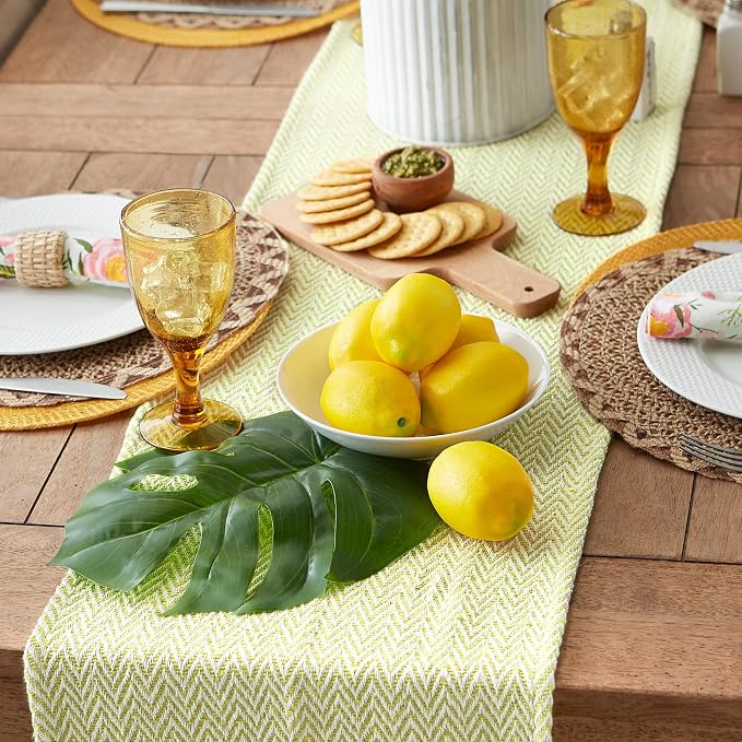 DII Woven Basic Tabletop Collection Chevron Table Runner - Image 3