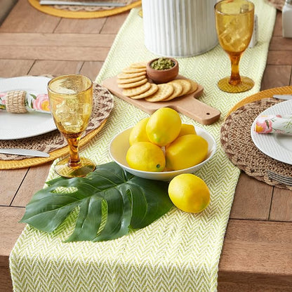 DII Woven Basic Tabletop Collection Chevron Table Runner - Image 3