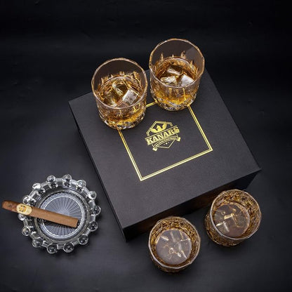 KANARS Old Fashioned Whiskey Glasses - 10 Oz Rocks Barware - Image 8